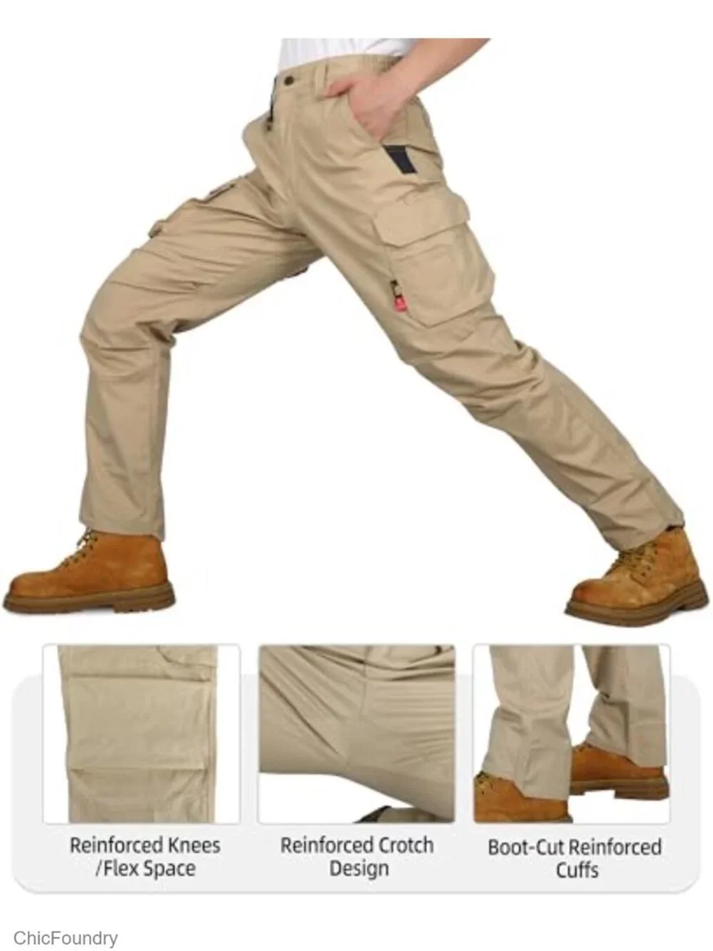 FR Stretch Cargo Pants Lightweight Ripstop Relaxed Fit Flame Resistant